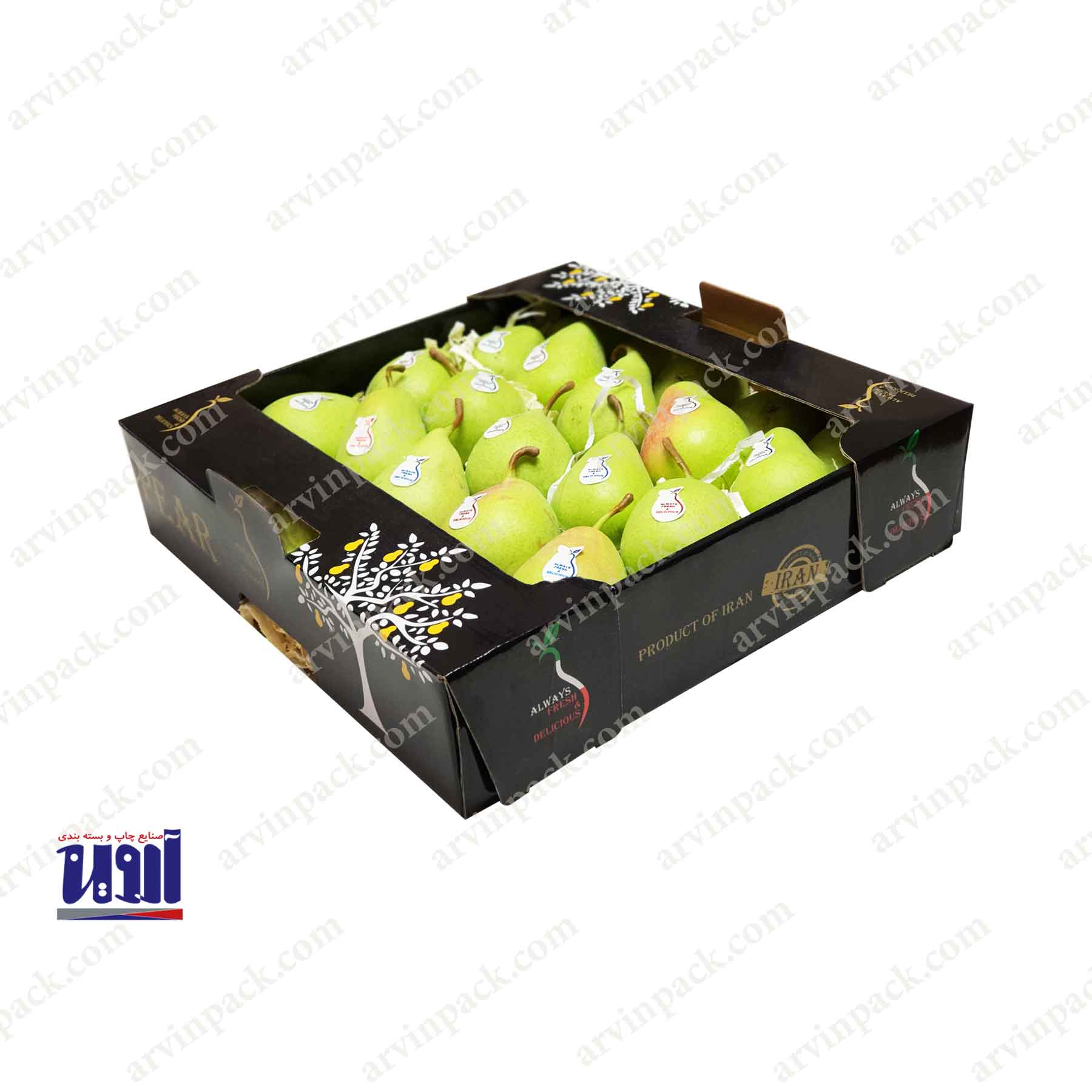 جعبه گلابی ، جعبه میوه ، کارتن گلابی ، کارتن میوه